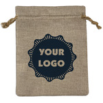 Logo Burlap Gift Bag