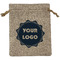 Logo Burlap Gift Bag