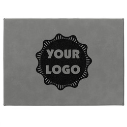 Logo Gift Box w/ Engraved Leather Lid - Medium