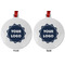 Logo Metal Ball Ornament - Front and Back