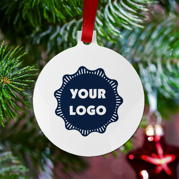 Logo Metal Ball Ornament - Lifestyle