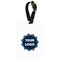 Logo Metal Luggage Tag - With Strap