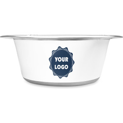 Logo Stainless Steel Dog Bowl - Large
