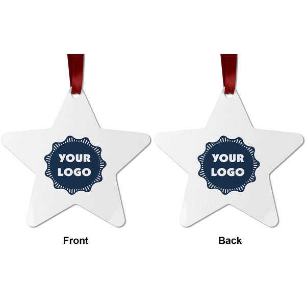Logo Metal Star Ornament - Front and Back