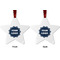 Logo Metal Star Ornament - Front and Back