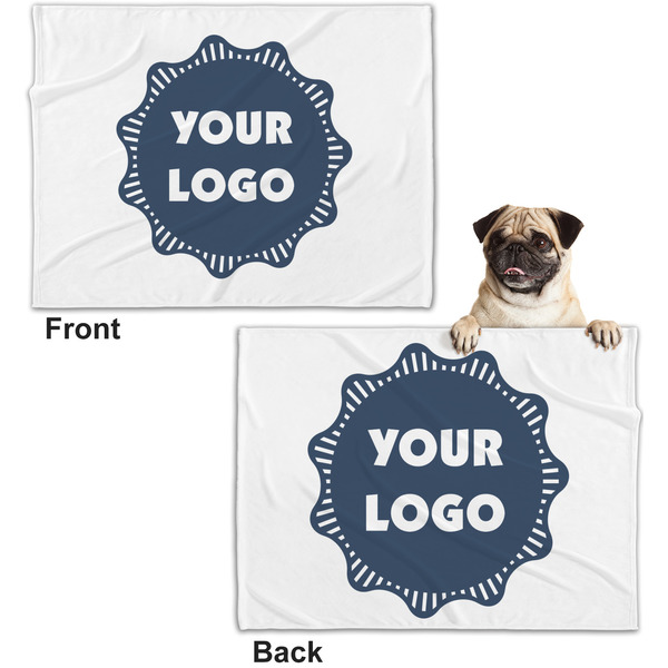 Logo Microfleece Dog Blanket - Regular - Front & Back