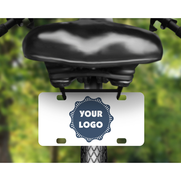 Logo Mini License Plate on Bicycle 4 hole
