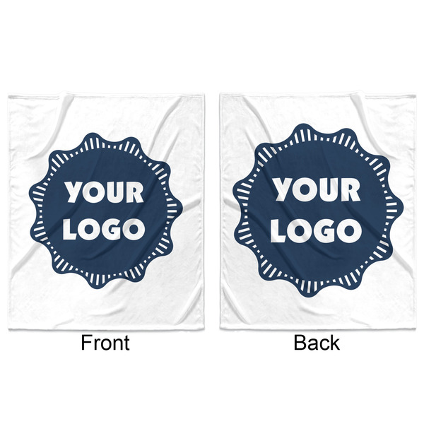 Logo Minky Blanket - 50"x60" - Double Sided - Front & Back