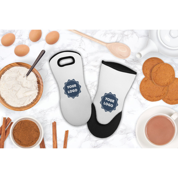 Logo Neoprene Oven Mitt - Lifestyle Image