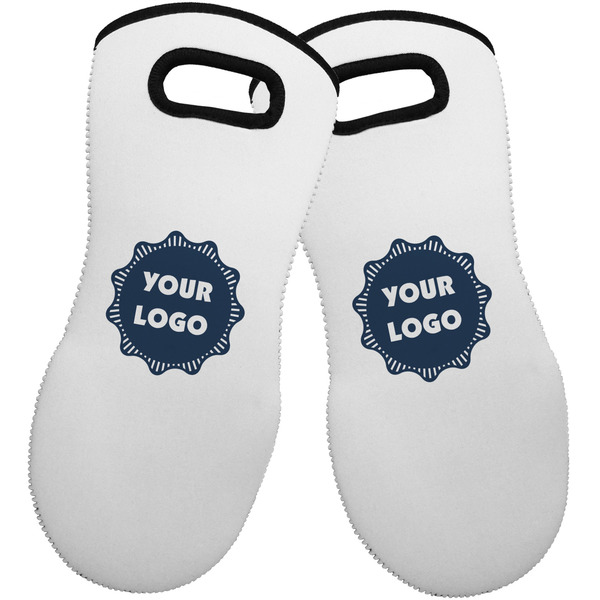 Custom Logo Neoprene Oven Mitts - Set of 2