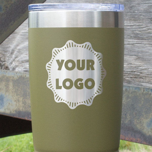 Logo Olive Polar Camel Tumbler - 20oz - Close Up