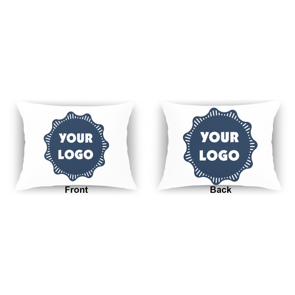 Logo Outdoor Rectangular Throw Pillow (Front and Back)
