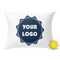 Logo Outdoor Throw Pillow - Rectangular