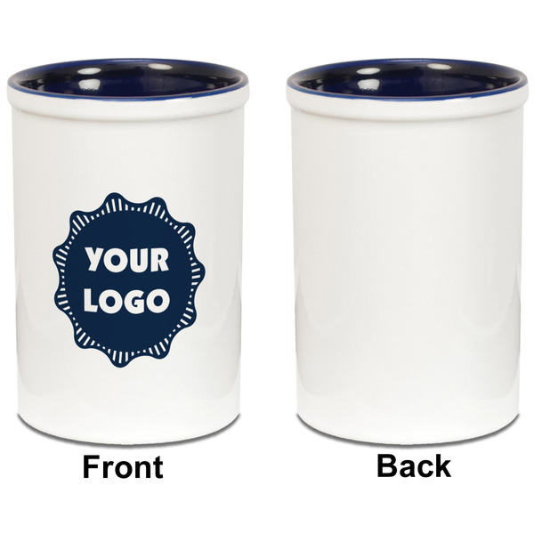 Logo Pencil Holder - Blue - approval