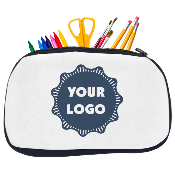 Custom Logo Neoprene Pencil Case - Medium