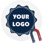 Logo Round Fridge Magnet