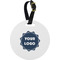 Logo Plastic Luggage Tag - Round