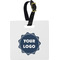 Logo Plastic Luggage Tag - Square