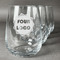 Logo Stemless Wine Glasses - Laser Engraved- Set of 4