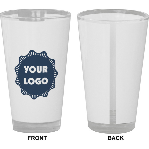 Logo Pint Glass - Full Color - Front & Back Views