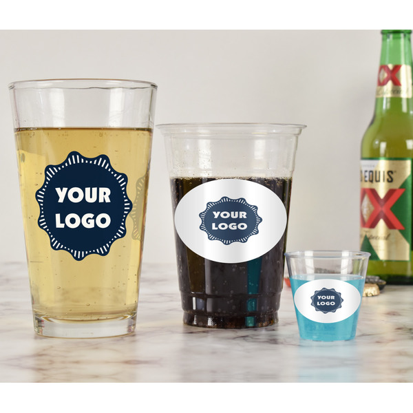 Logo Pint Glass - Full Fill w Transparency - In Context