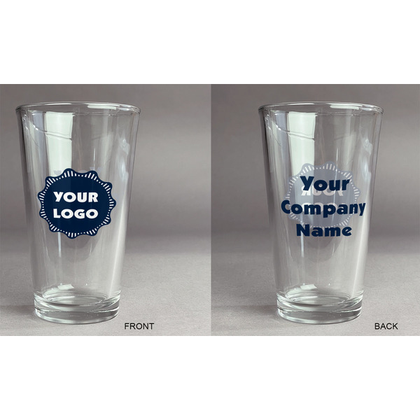 Logo Pint Glass - Two Content - Approval