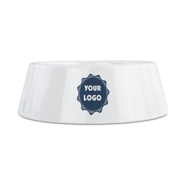 Logo Plastic Dog Bowls - Medium - Front