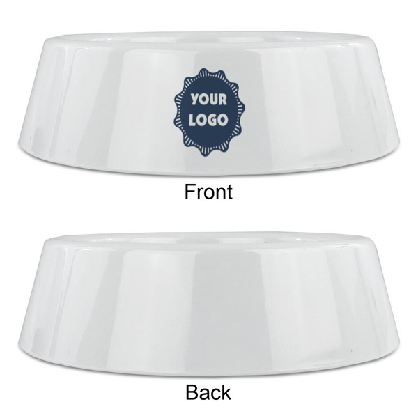 Logo Plastic Pet Bowls - Large - Approval