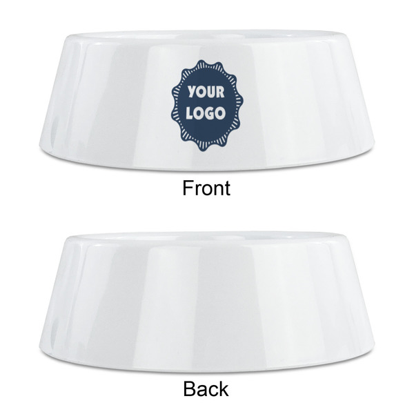Logo Plastic Pet Bowls - Medium - Approval