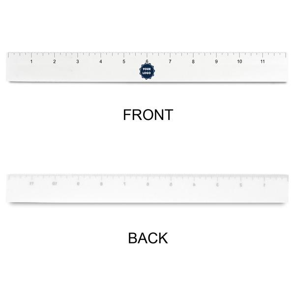 Logo Plastic Ruler - 12" - APPROVAL