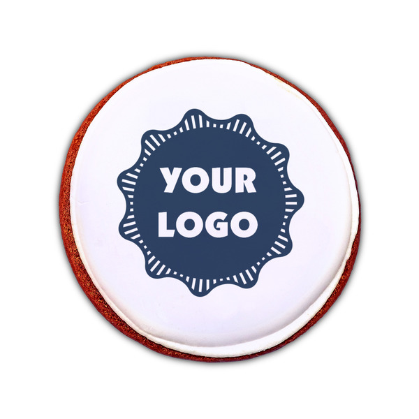Logo Printed Icing Circle - Small - On Cookie