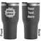 Logo RTIC Tumbler - Black - Double Sided - Front and Back