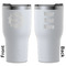 Logo RTIC Tumbler - White - Double Sided - Front and Back