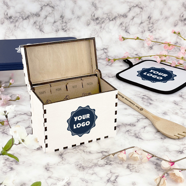 Logo Recipe Box - Full Color - In Context