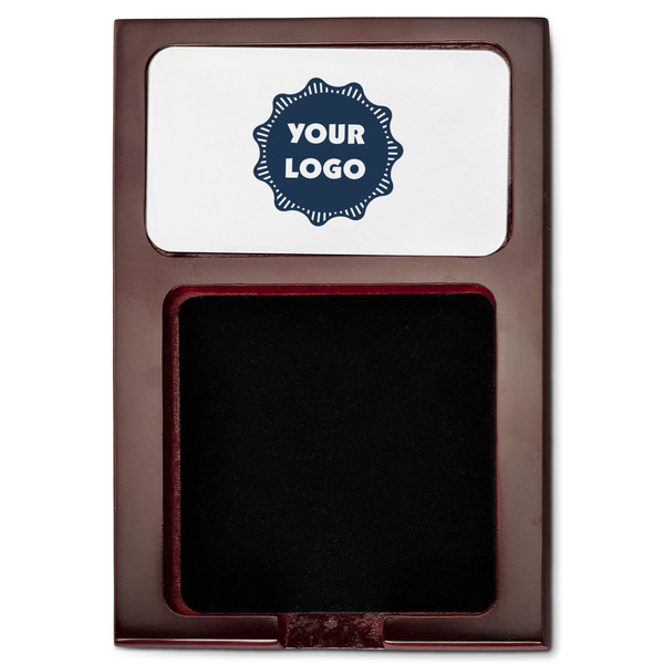 Logo Red Mahogany Sticky Note Holder - Flat
