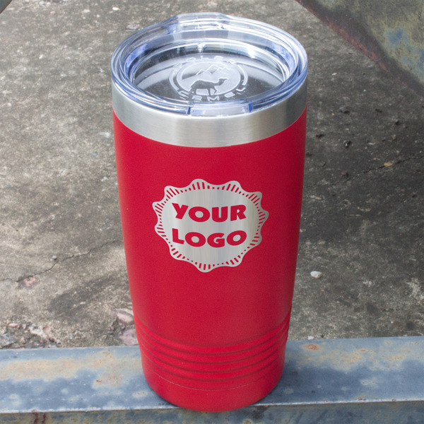 Logo Red Polar Camel Tumbler - 20oz - Angled