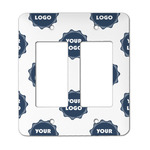 Logo Rocker Style Light Switch Cover - Two Switch