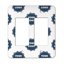 Logo Rocker Style Light Switch Cover - Two Switch
