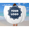 Logo Round Beach Towel - In Use