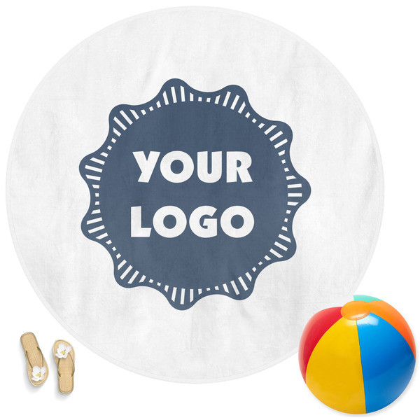 Custom Logo Round Beach Towel