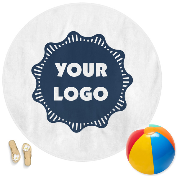 Custom Logo Round Beach Towel