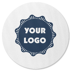 Logo Round Rubber Backed Coaster - Single