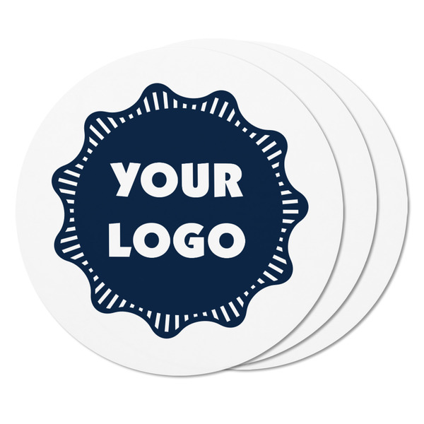 Logo Round Fridge Magnet - THREE