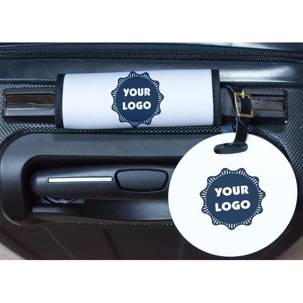 Logo Round Luggage Tag & Handle Wrap - In Context