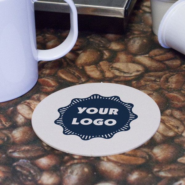 Logo Round Paper Coaster - Front