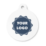 Logo Round Pet ID Tag - Small