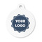 Logo Round Pet ID Tag - Small - Front View