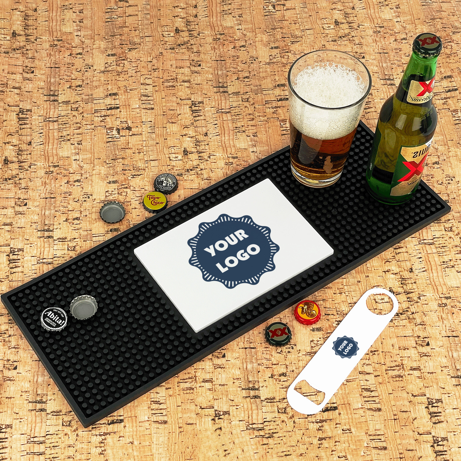Custom Logo Rubber Bar Mat YouCustomizeIt