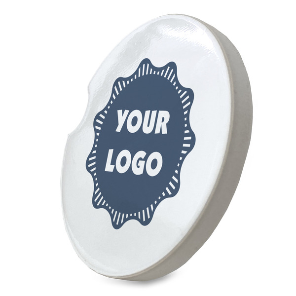 Logo Sandstone Car Coaster - Standing Angle