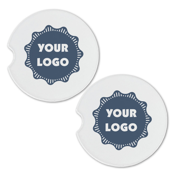 Logo Sandstone Car Coasters - Set of 2